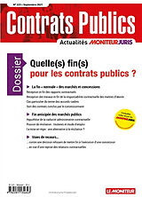 Revue Contrats publics, l'actualité de la commande et des contrats publics, n° 223. Quelle(s) fin(s) pour les contrats publ... de 