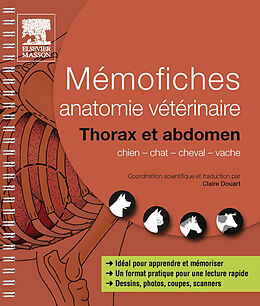 eBook (pdf) Memofiches anatomie veterinaire - Thorax et abdomen de Claire Douart
