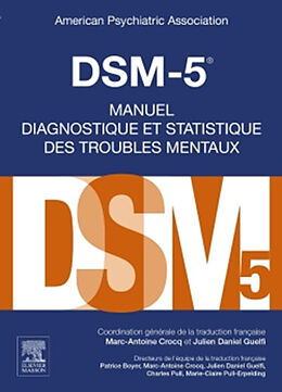 Couverture cartonnée DSM-5, manuel diagnostique et statistique des troubles mentaux de American Psychiatric