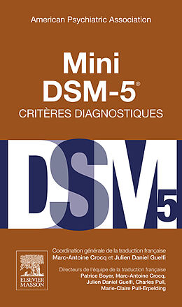 eBook (pdf) Mini DSM-5 Criteres Diagnostiques de Marc-Antoine Crocq
