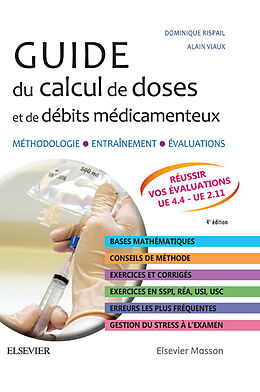 eBook (pdf) Guide du calcul de doses et de debits medicamenteux de Dominique Rispail