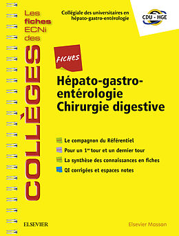 eBook (pdf) Fiches Hepato-gastroenterologie / Chirurgie digestive de Cdu-Hge