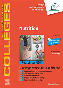 Broché Nutrition : réussir ses EDN : conforme à la R2C de 