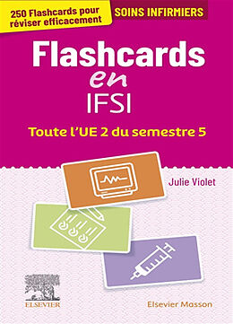 Broché Flashcards en IFSI : toute l'UE 2 du semestre 5 : soins infirmiers de Violet-j