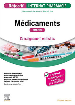 Broché Médicaments : l'enseignement en fiches : 2024-2025 de 