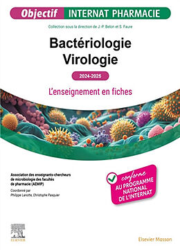 Broschiert Bactériologie, virologie : l'enseignement en fiches : 2024-2025 von 