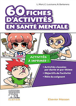 Broché 60 fiches d'activités en santé mentale de 