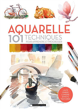 Broché Aquarelle : 101 techniques pour apprendre et progresser : lavis, ombre, lumière, effets, textures de David; Gaspar, Mercedes Sanmiguel