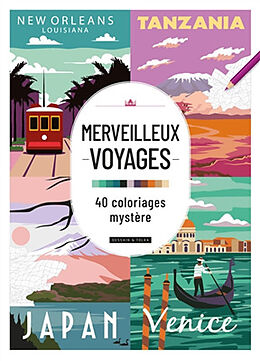 Broschiert Merveilleux paysages : 40 coloriages mystère von 