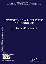  L'existence à l'épreuve du handicap von Renier louis-michel