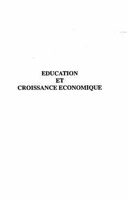E-Book (pdf) Education et croissance economique von Claude Diebolt