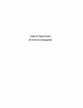 E-Book (pdf) Aspects linguistiques du textede propag von David Banks
