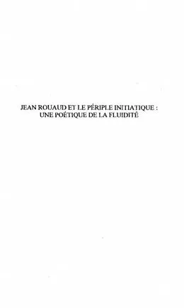 E-Book (pdf) Jean rouaud et le periple initiative von Sylvie Freyermuth
