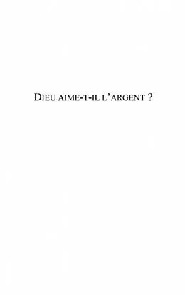 E-Book (pdf) Dieu aime-t-il l'argent? von Nicolas de BREMOND D'ARS