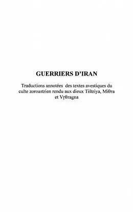 E-Book (pdf) Guerriers d'iran von Eric Pirart