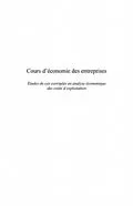PDF Cours d'economie des entreprises von Gamsore Francis L.
