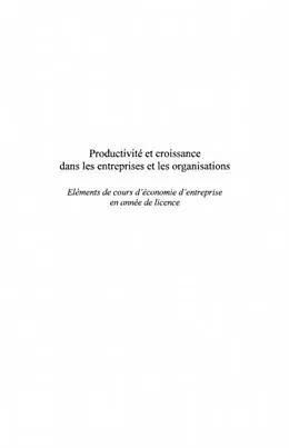E-Book (pdf) Productivite et croissance dans les entr von Gamsore Francis L.