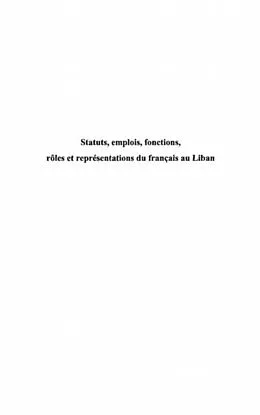 E-Book (pdf) Statuts emplois fonctions roles et repre von Hafez Stephane-Ahmad