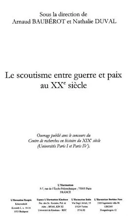 E-Book (pdf) Scoutisme entre guerre et paixau xxe si von Guillemin Alain