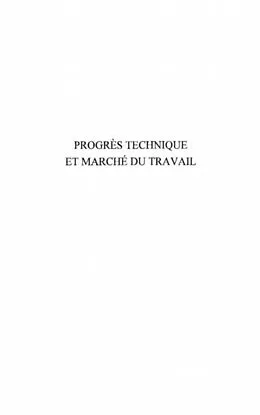 PDF Progres technique et marche dutravail von Arts Et Therapie