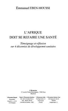 PDF Afrique doit se refaire une sante l' von Eben-Moussi Emmanuel