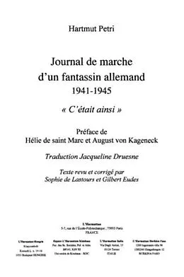 E-Book (pdf) Journal de marche d'un fantassin alleman von Petri Hartmut