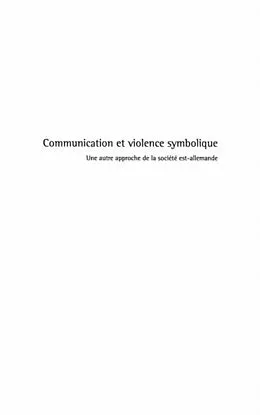 E-Book (pdf) Communication et violence symbolique von Petri Hartmut