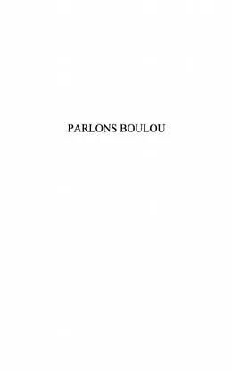 E-Book (pdf) Parlons boulou langue bantou du cameroun von Abomo-Maurin Marie-Rose