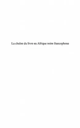 E-Book (pdf) Chaine du livre en afrique noire francop von Kitenge Bin Kitoko Eddie Tambw