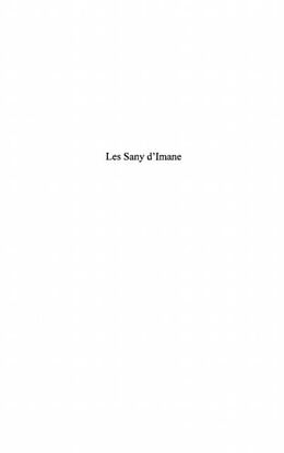 eBook (pdf) LES SANY D'IMANE de 