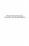 E-Book (pdf) William faulkner et albert camus une ren von Prioult Christiane