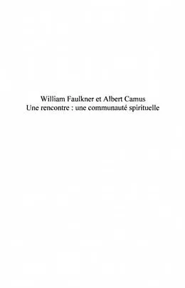 E-Book (pdf) William faulkner et albert camus une ren von Prioult Christiane