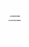 E-Book (pdf) Positivisme d'auguste comte von Kremer-Marietti Angele