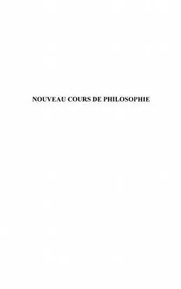 PDF Nouveau cours de philosophie von Nasi Robert