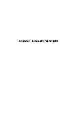 E-Book (pdf) Impurete(s) cinematographique(s) von Claval Paul