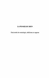 PDF Pensee du rien von Miquel Christian