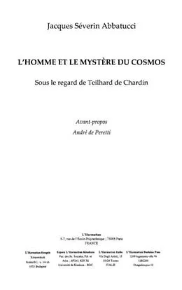 PDF Homme et le mystere du cosmosl' von Perez Bertrand