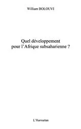 E-Book (pdf) Quel developpement pour l'afrique subsah von Amyot Jean-Jacques