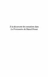E-Book (pdf) A la decouverte des sensations dans La Prisionniere de Marcel Proust von Salif Diaby