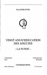 E-Book (pdf) VINGT ANS D'EDUCATION DES ADULTES von Paul Demunter