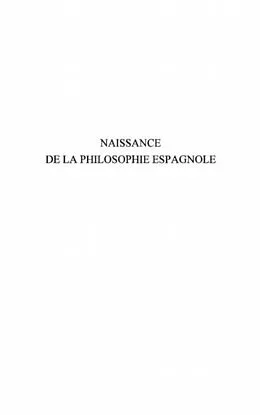 E-Book (pdf) Naissance de la philosophie espagnole von Galan Ilia