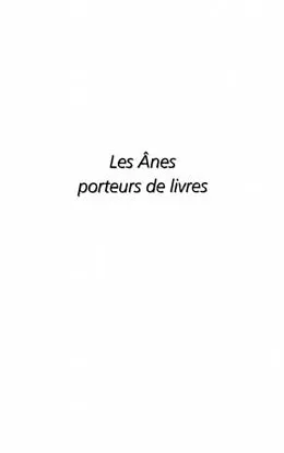 E-Book (pdf) Anes porteurs de livres les von Scribe Cosmopolite