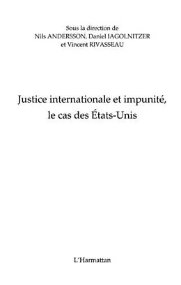E-Book (pdf) Justice internationale et impunite le ca von Nils Andersson