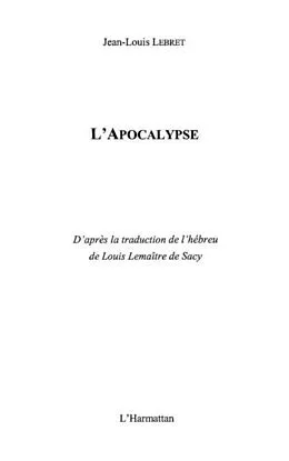 E-Book (pdf) Apocalypse: nouvelle traduction von Lebret Jean-Louis