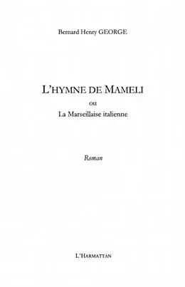 E-Book (pdf) L'HYMNE DE MAMELI von Bernard Henry George