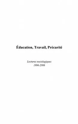 E-Book (pdf) education travail precarite von Francois Beney