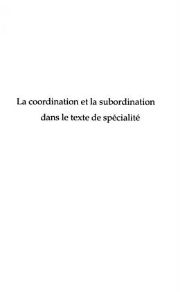 E-Book (pdf) Coordination et la subordination dans le texte de specialite von David Banks