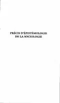 E-Book (pdf) Precis d'epistemologie de la sociologie von Hamel Jacques