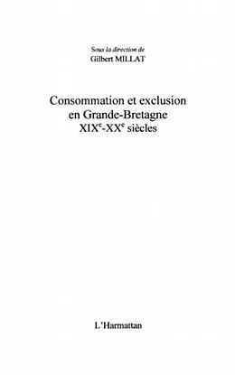 E-Book (pdf) Consommation et exclusion en grande-bretagne von Baron Denis