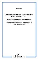 PDF Autobiographie de concenance de Madame d'Epinay L' von Odette David